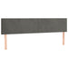 Pat box spring cu saltea, gri închis, 120x190 cm, catifea - WALTI WALTI