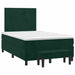 Pat box spring cu saltea, verde închis, 120x190 cm, catifea - WALTI WALTI