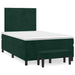 Pat box spring cu saltea, verde închis, 120x190 cm, catifea - WALTI WALTI