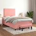 Pat box spring cu saltea, negru, 120x190 cm, catifea - WALTI WALTI