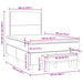 Pat box spring cu saltea, gri deschis, 120x190 cm, catifea - WALTI WALTI