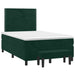 Pat box spring cu saltea, verde închis, 120x190 cm, catifea - WALTI WALTI