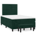 Pat box spring cu saltea, verde închis, 120x190 cm, catifea - WALTI WALTI