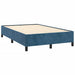 Pat box spring cu saltea, albastru închis, 120x190 cm, catifea - WALTI WALTI