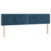 Pat box spring cu saltea, albastru închis, 120x190 cm, catifea - WALTI WALTI