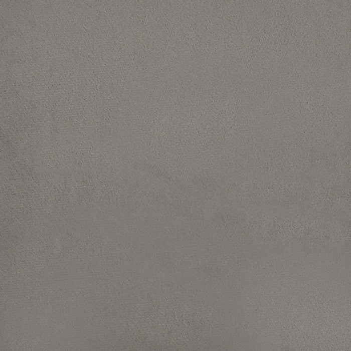 Pat box spring cu saltea, gri deschis, 120x190 cm, catifea - WALTI WALTI