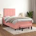 Pat box spring cu saltea, negru, 120x190 cm, catifea - WALTI WALTI