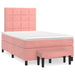 Pat box spring cu saltea, negru, 120x190 cm, catifea - WALTI WALTI