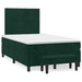 Pat box spring cu saltea, verde închis, 120x190 cm, catifea - WALTI WALTI