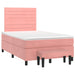 Pat box spring cu saltea, negru, 120x190 cm, catifea - WALTI WALTI