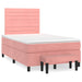 Pat box spring cu saltea, negru, 120x190 cm, catifea - WALTI WALTI