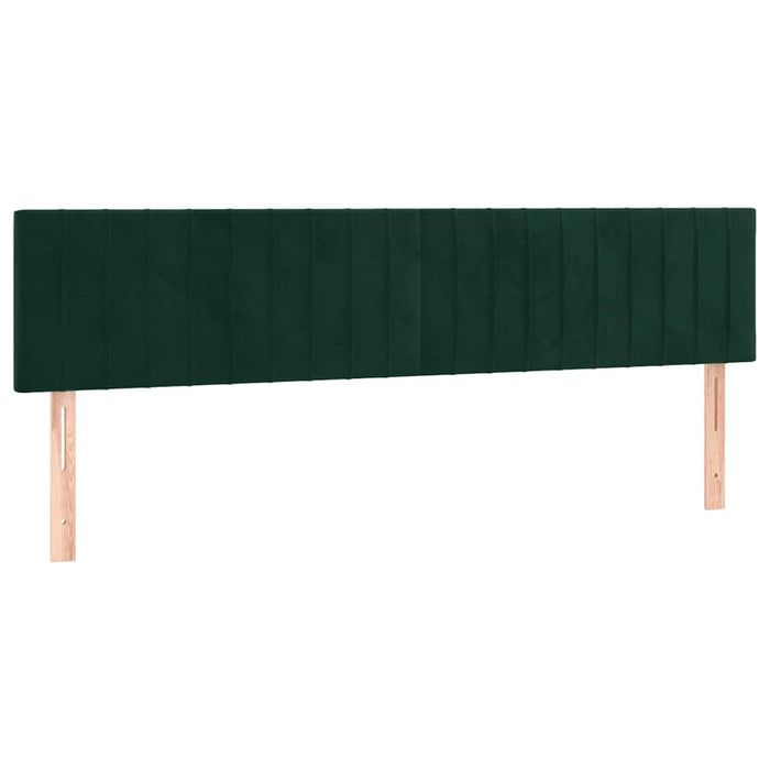 Pat box spring cu saltea, verde închis, 120x190 cm, catifea - WALTI WALTI