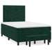 Pat box spring cu saltea, verde închis, 120x190 cm, catifea - WALTI WALTI