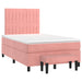 Pat box spring cu saltea, negru, 120x190 cm, catifea - WALTI WALTI