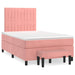 Pat box spring cu saltea, negru, 120x190 cm, catifea - WALTI WALTI