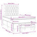 Pat box spring cu saltea, gri deschis, 120x190 cm, catifea - WALTI WALTI