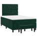 Pat box spring cu saltea, verde închis, 120x190 cm, catifea - WALTI WALTI