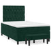 Pat box spring cu saltea, verde închis, 120x190 cm, catifea - WALTI WALTI