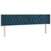 Pat box spring cu saltea, albastru închis, 120x190 cm, catifea - WALTI WALTI