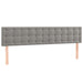 Pat box spring cu saltea, gri deschis, 120x190 cm, catifea - WALTI WALTI