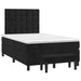 Pat box spring cu saltea, negru, 120x190 cm, catifea - WALTI WALTI