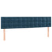 Pat box spring cu saltea, albastru închis, 120x190 cm, catifea - WALTI WALTI
