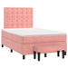 Pat box spring cu saltea, negru, 120x190 cm, catifea - WALTI WALTI
