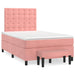 Pat box spring cu saltea, negru, 120x190 cm, catifea - WALTI WALTI