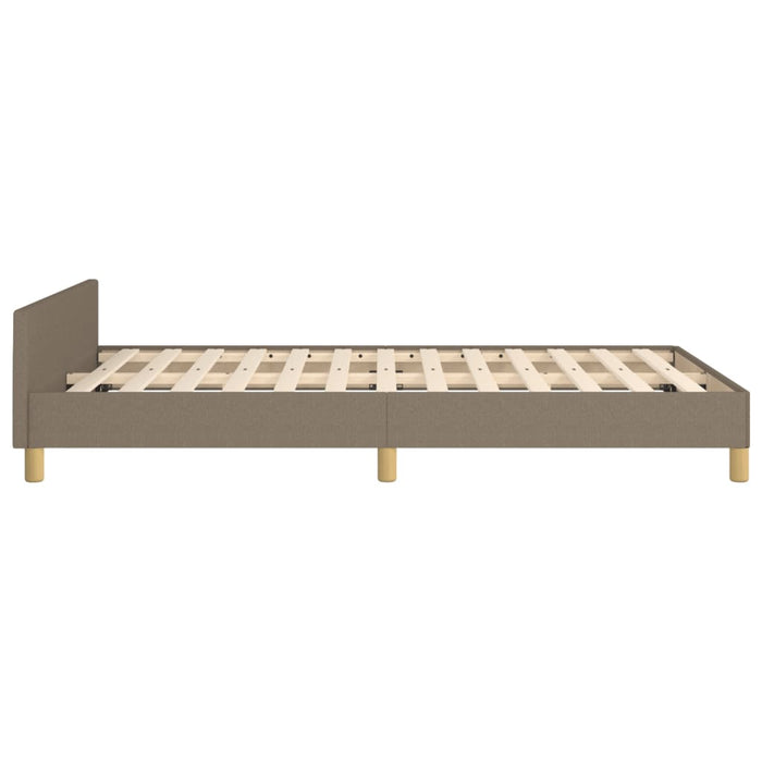 Cadru de pat fără saltea Taupe 120x190 cm țesătură - WALTI WALTI