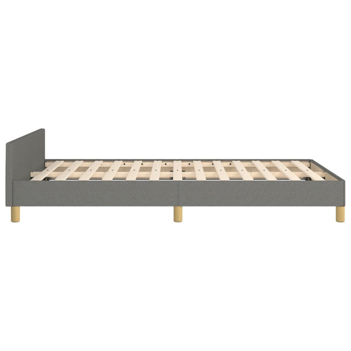 Cadru de pat fără saltea gri închis 120x190 cm țesătură WALTI