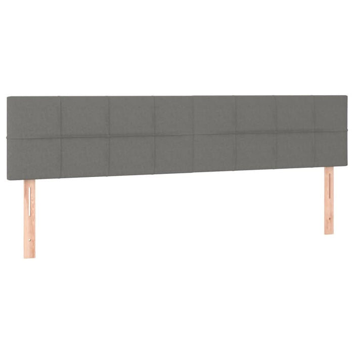 Cadru de pat cu tăblie, gri închis, 120x190 cm, material textil - WALTI WALTI