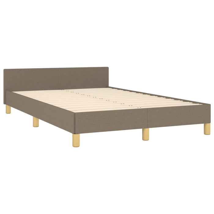 Cadru de pat fără saltea Taupe 120x190 cm țesătură - WALTI WALTI