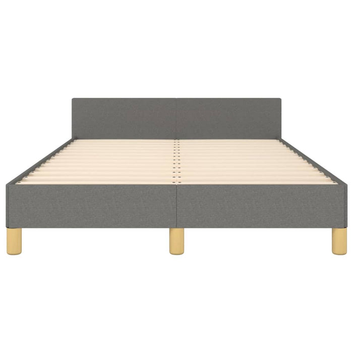 Cadru de pat fără saltea gri închis 120x190 cm țesătură WALTI