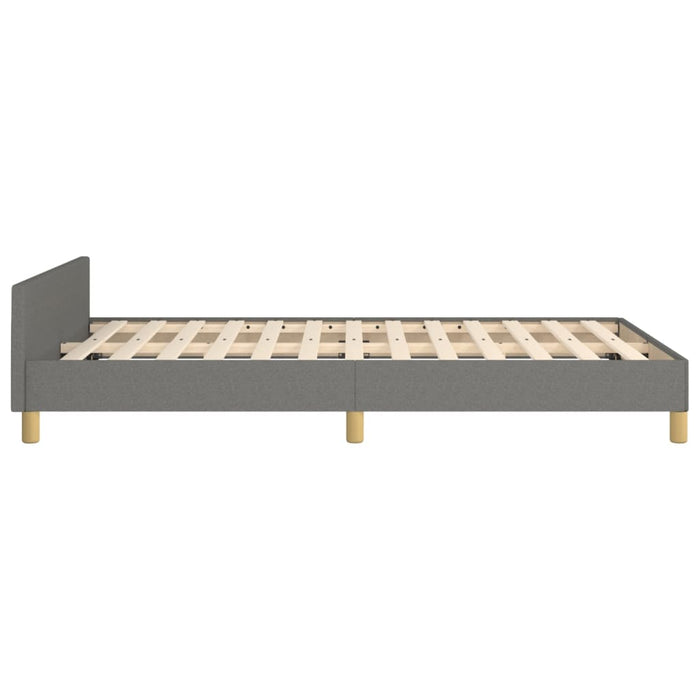 Cadru de pat fără saltea gri închis 120x190 cm țesătură WALTI