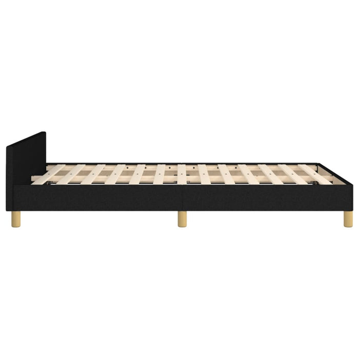 Cadru de pat fără saltea Negru 120x190 cm țesătură WALTI