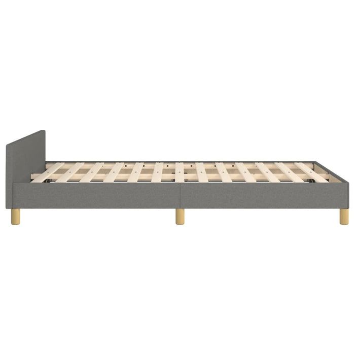Cadru de pat fără saltea gri închis 120x190 cm țesătură WALTI