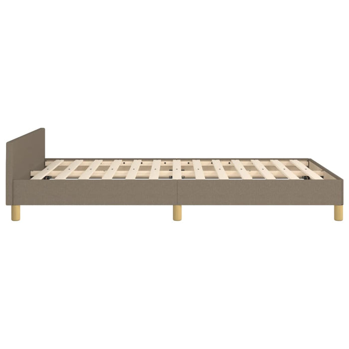 Cadru de pat fără saltea Taupe 120x190 cm țesătură - WALTI WALTI