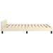 Cadru de pat fără saltea cremă 120x190 cm piele artificială - WALTI WALTI
