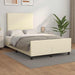 Cadru de pat fără saltea cremă 120x190 cm piele artificială - WALTI WALTI