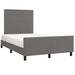 Cadru de pat fără saltea gri 120x190 cm piele artificială - WALTI WALTI