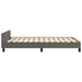 Cadru de pat fără saltea gri 120x190 cm piele artificială - WALTI WALTI