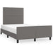 Cadru de pat fără saltea gri 120x190 cm piele artificială - WALTI WALTI
