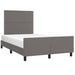 Cadru de pat fără saltea gri 120x190 cm piele artificială - WALTI WALTI