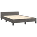 Cadru de pat fără saltea gri 120x190 cm piele artificială - WALTI WALTI