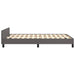 Cadru de pat fără saltea gri 120x190 cm piele artificială - WALTI WALTI