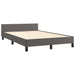 Cadru de pat fără saltea gri 120x190 cm piele artificială - WALTI WALTI