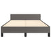 Cadru de pat fără saltea gri 120x190 cm piele artificială - WALTI WALTI