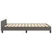 Cadru de pat fără saltea gri 120x190 cm piele artificială - WALTI WALTI