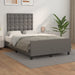 Cadru de pat fără saltea gri 120x190 cm piele artificială - WALTI WALTI