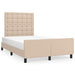 Cadru de pat fără saltea cappuccino 120x190cm piele artificială - WALTI WALTI
